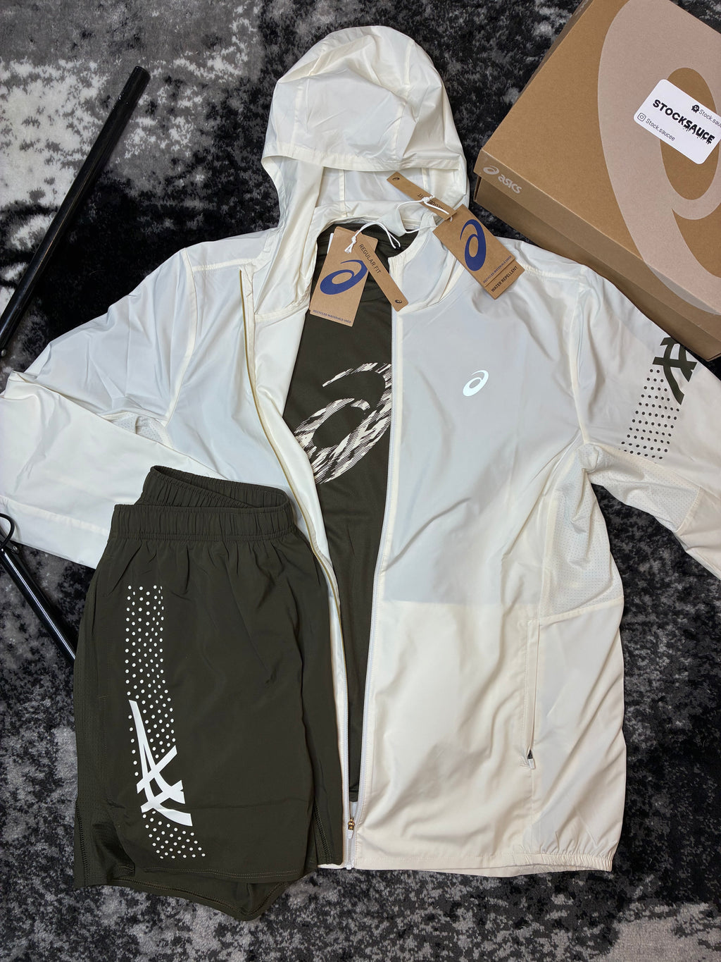 ASICS CREAM KHAKI JACKET SET