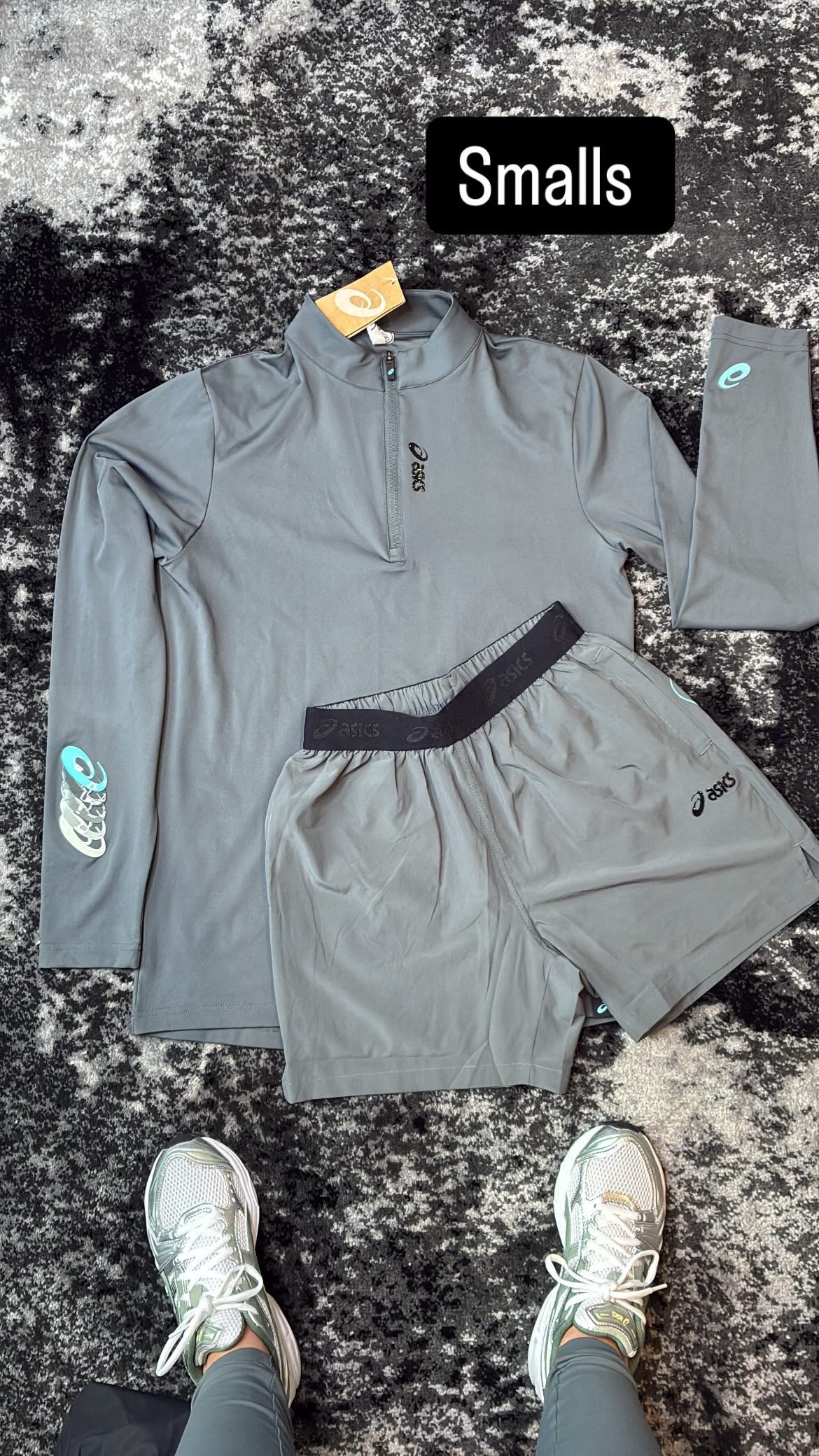 ASICS quarter zip set