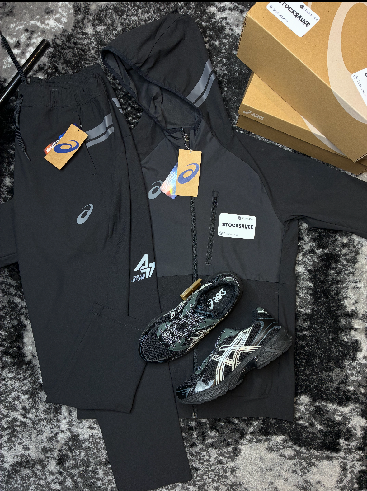 ASICS waterproof tracksuit