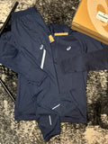 ASICS NAVY QUARTER ZIP SET