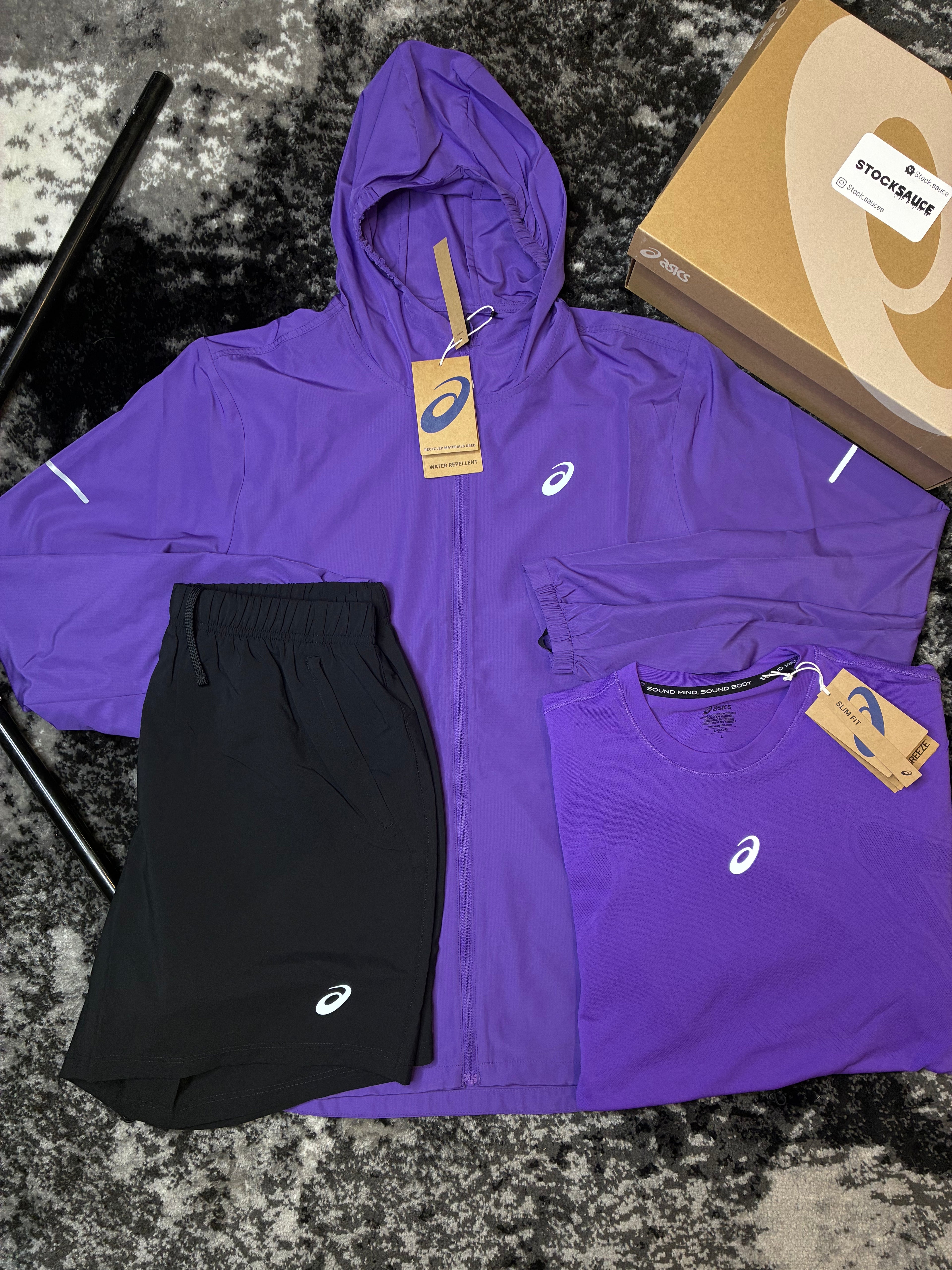 ASICS purple jacket seamless set