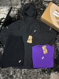 ASICS jacket and shorts set