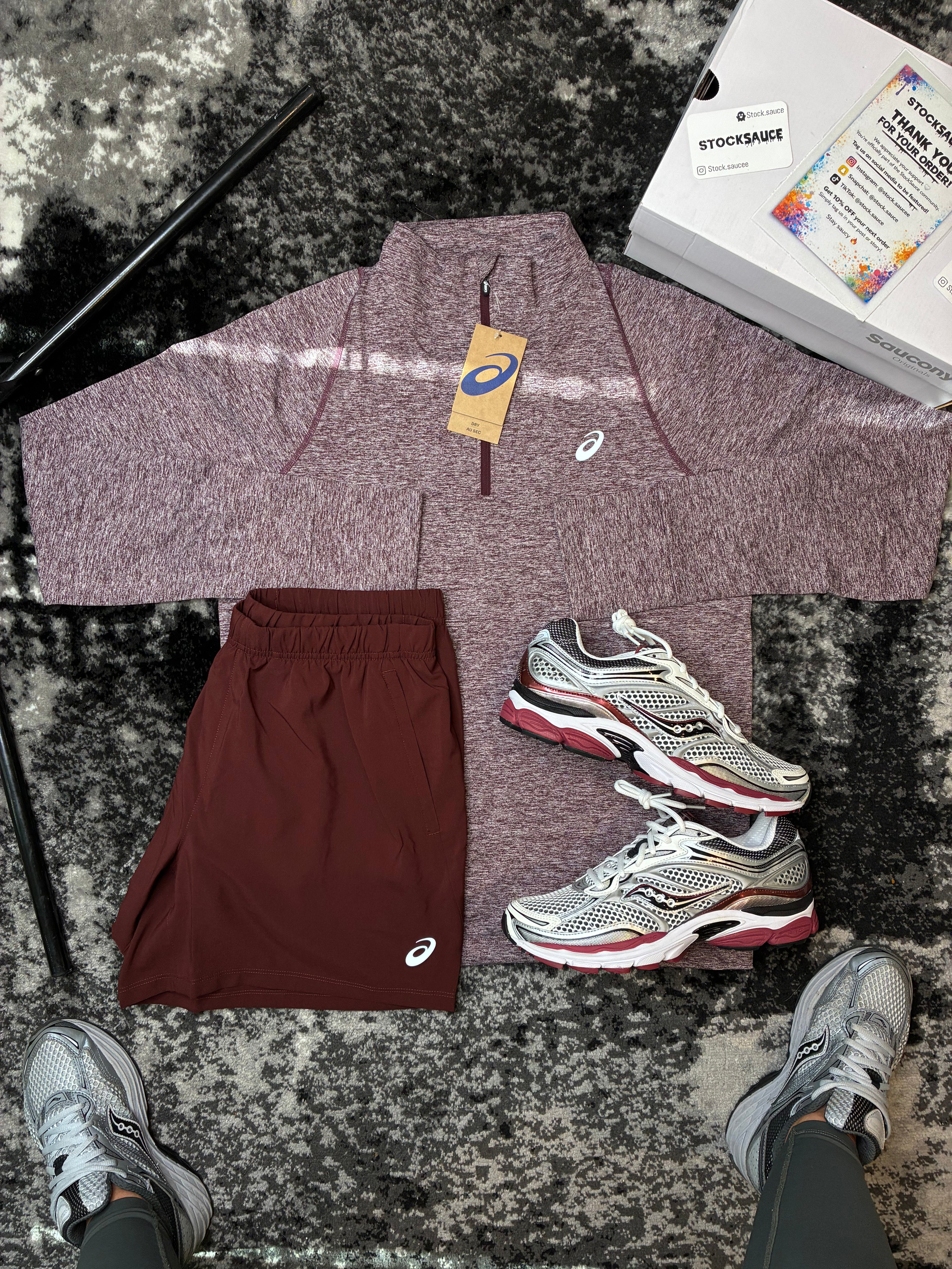 ASICS QUARTER ZIP SET